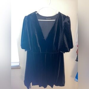 Eloquii bubble hem velvet mini dress, size 20